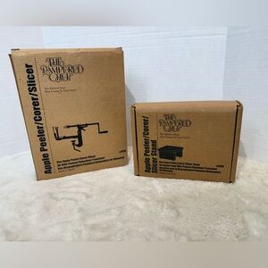 The Pampered Chef Apple Peeler/Corer/Slicer #2430 & stand #2435